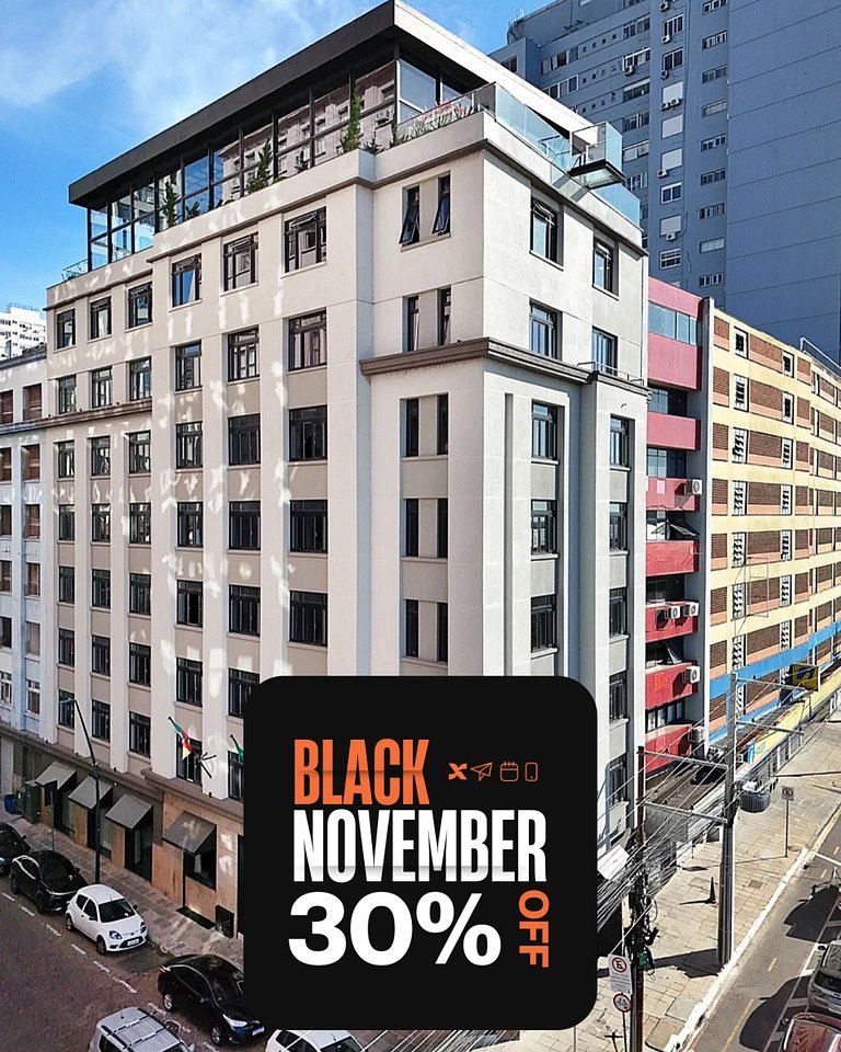 Studio com vista mobiliado para locação em Porto Alegre