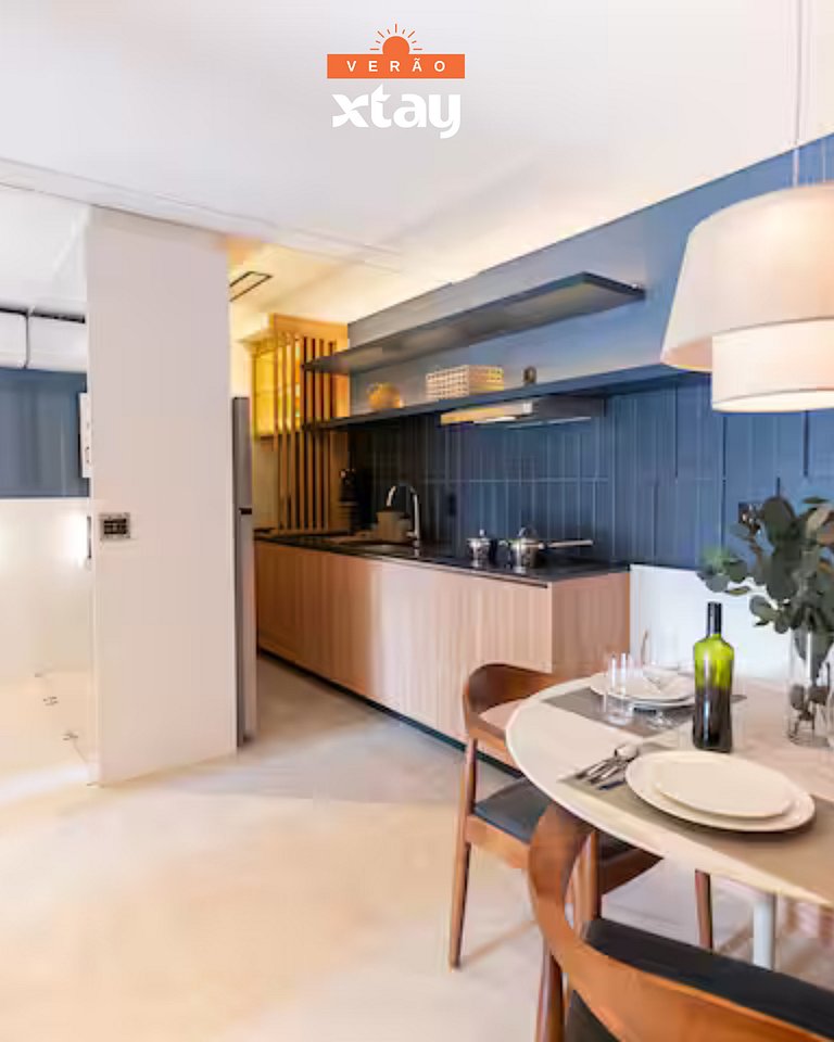 Apto completo 62 m² - Com closet e cozinha completa