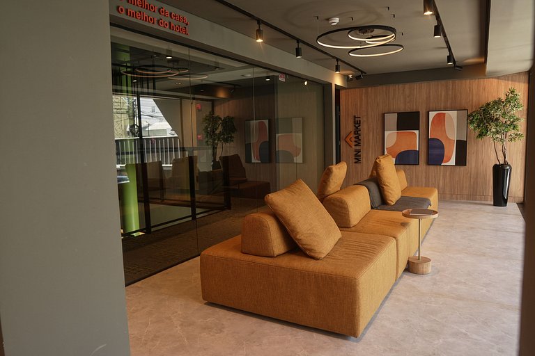 Apto Luxo com varanda 53m² - Completo e aconchegante