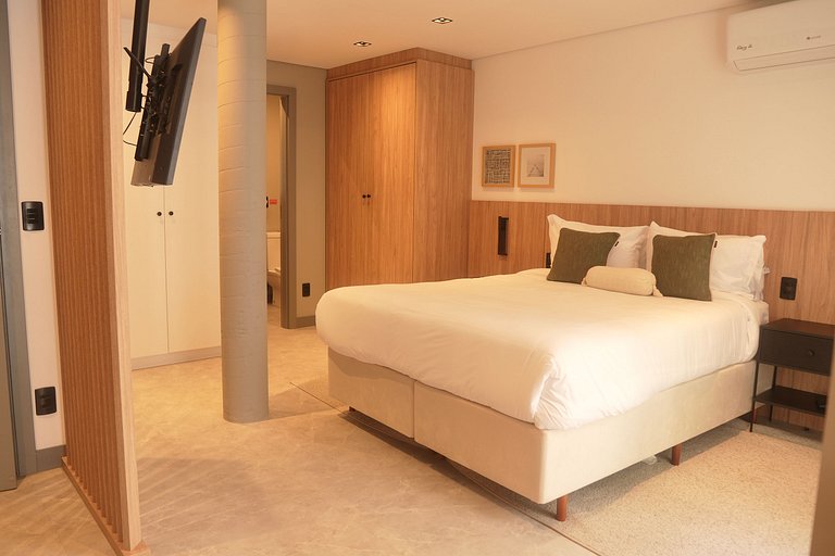 Studio 2 pessoas 36m² - Wi-Fi Rapido e Estacao de Trabalho