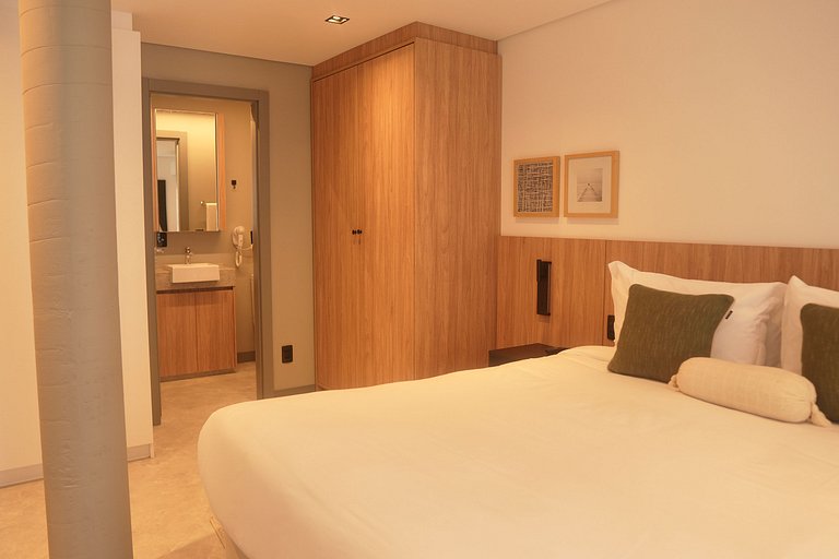 Studio 2 pessoas 36m² - Wi-Fi Rapido e Estacao de Trabalho