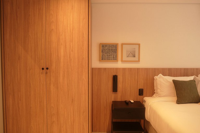 Studio 2 pessoas 36m² - Wi-Fi Rapido e Estacao de Trabalho