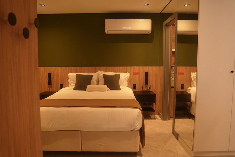 Studio Luxo 47m² - até 2 pessoas com sofá