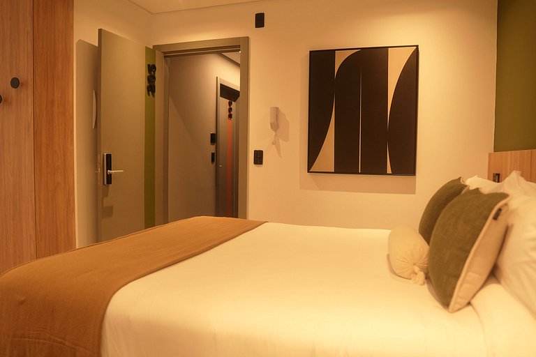 Studio Luxo 47m² - até 2 pessoas com sofá