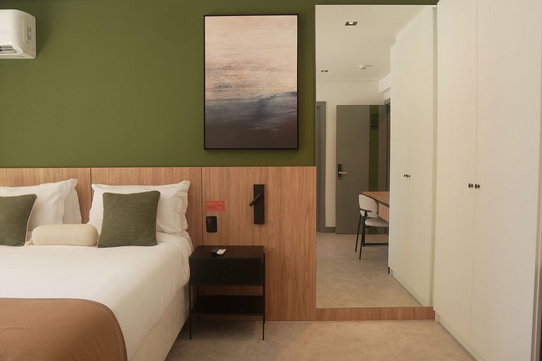 Apto com sacada 39m² - Com varanda e confortável