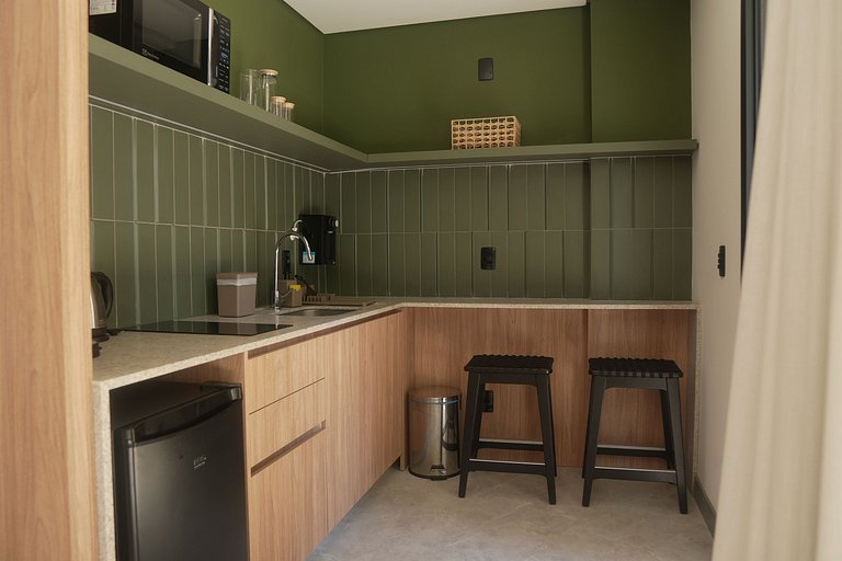 Apto com sacada 39m² - Com varanda e confortável