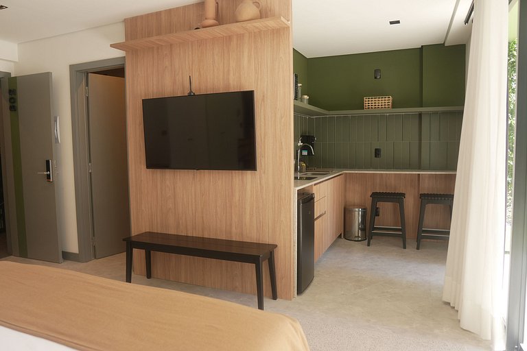 Apto com sacada 39m² - Com varanda e confortável