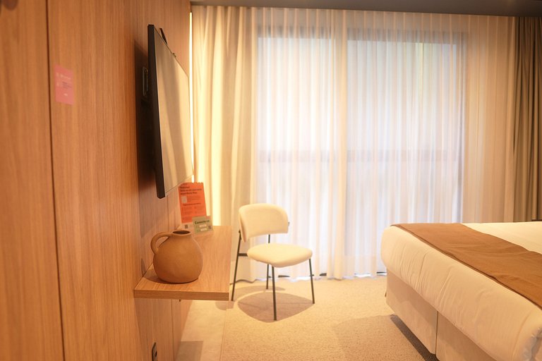 Studio Casal 20m² - Aconchegante e no Centro