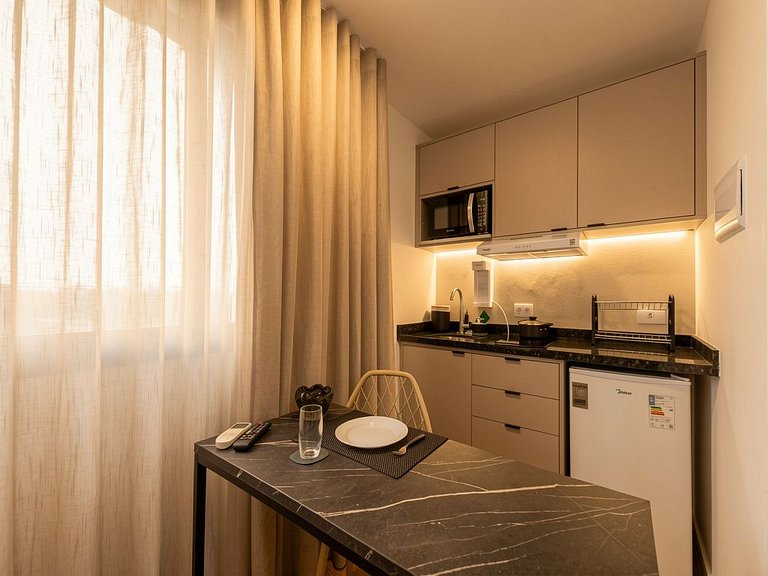 Studio Prime novinho em Curitiba, Prado Velho- Plano mensal