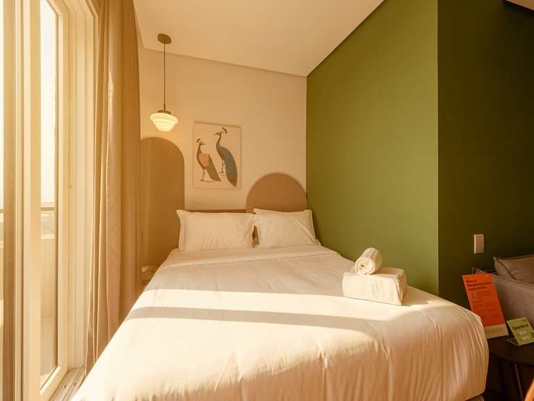 Studio familia com vista