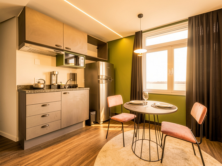 Studio Conforto com Vista para locação em Porto Alegre
