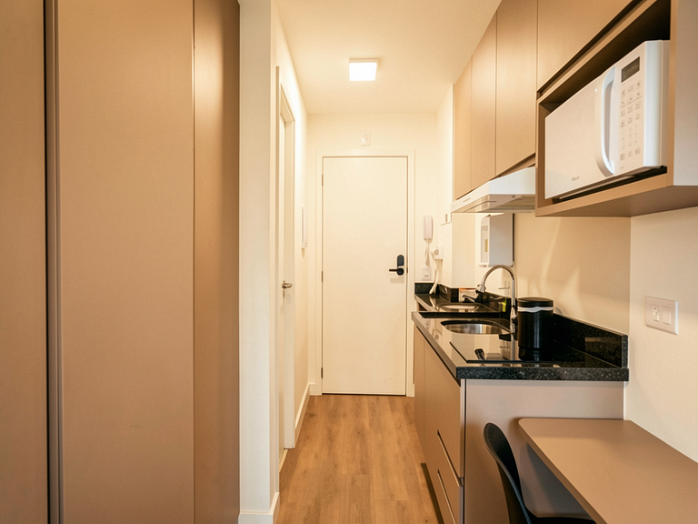 Studio compacto 1 cama de casal