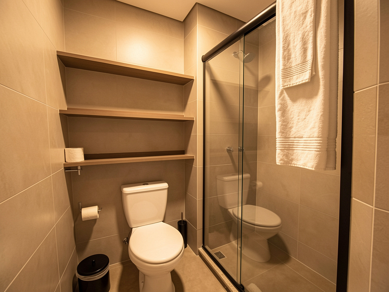 Apt 1 quarto versátil Alto da Glória, Curitiba- Plano Mensal