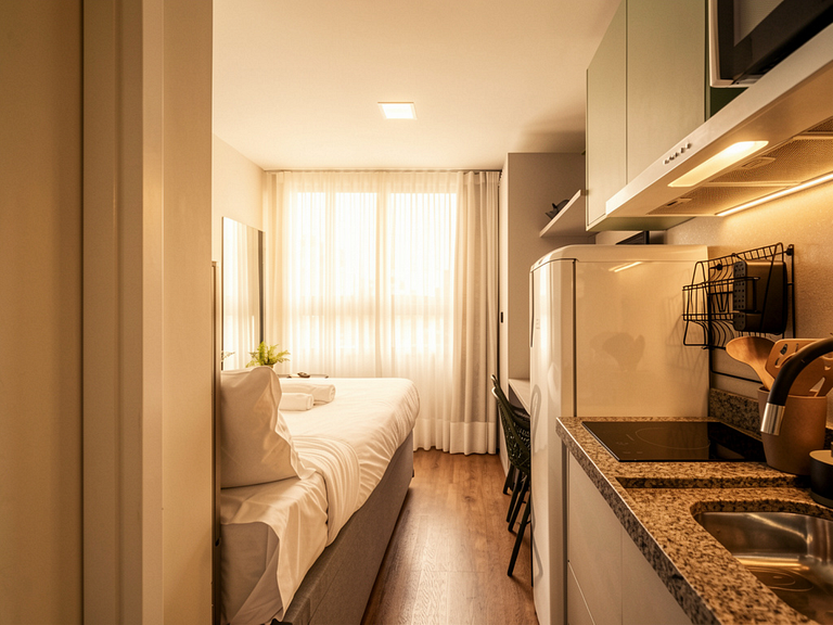 Studio versátil novinho, Alto da Glória, Curitiba