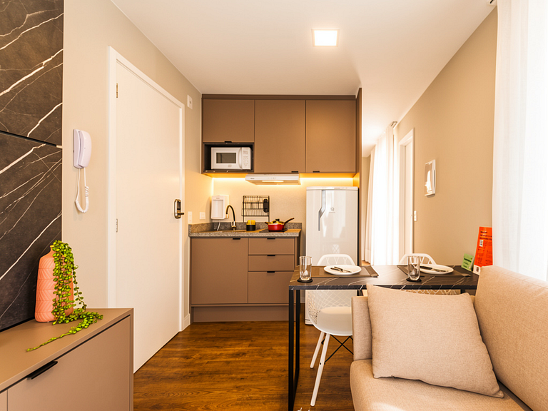 Apto 1 quarto Plus para locação, Já mobiliado!